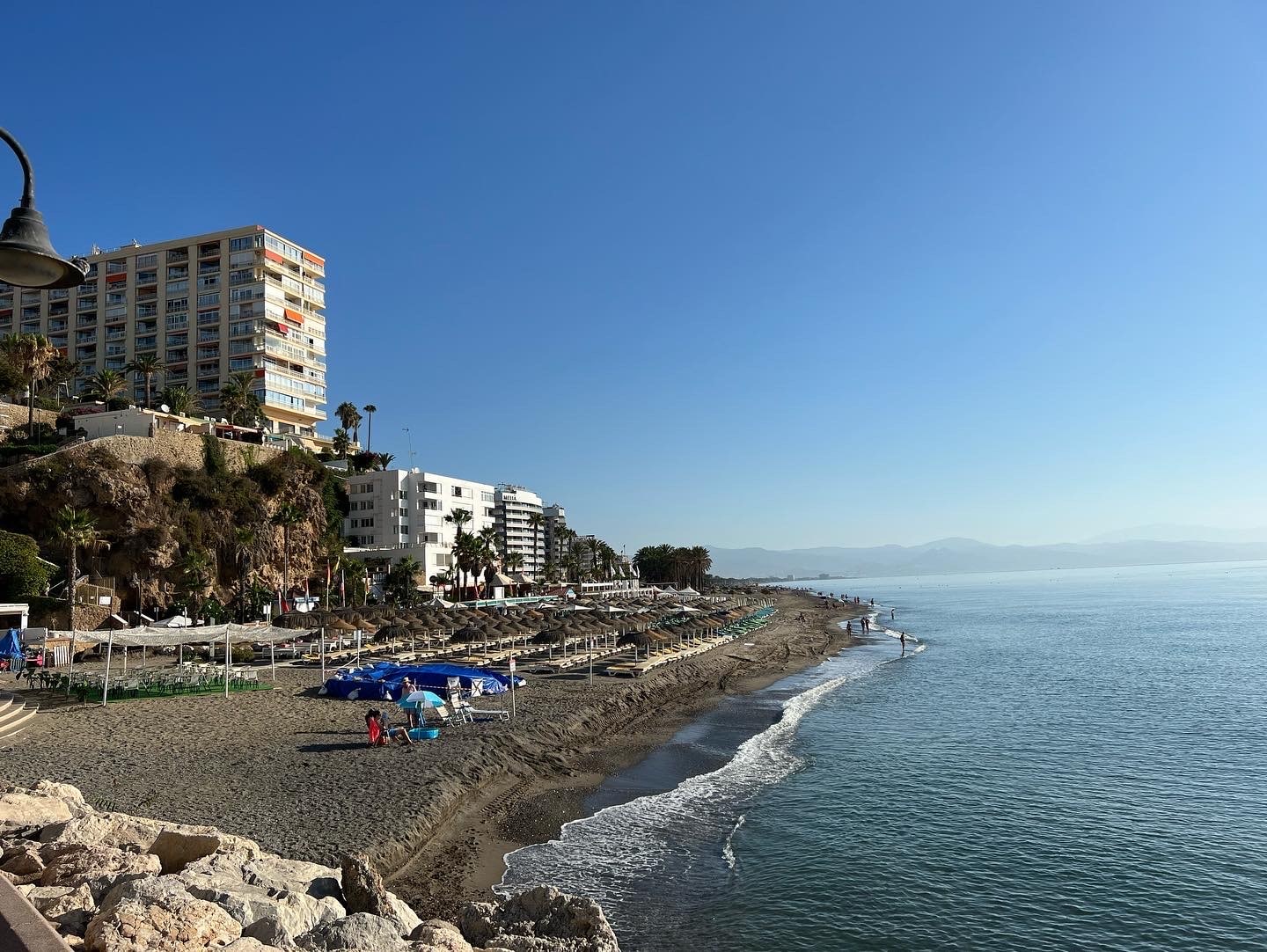 Uitzicht over de kust van Torremolinos